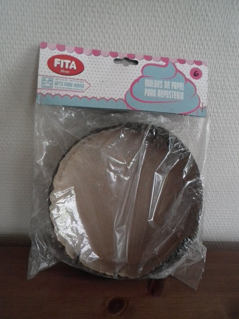 6 vormpjes van papier/karton, om te koken (Fita Home), Hobby en Vrije tijd, Verzenden, Nieuw, Taarten, Bakvorm
