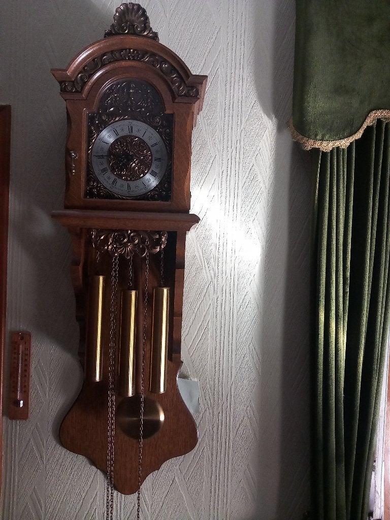 Wandklok met slinger, Antiek en Kunst, Antiek | Klokken, Ophalen