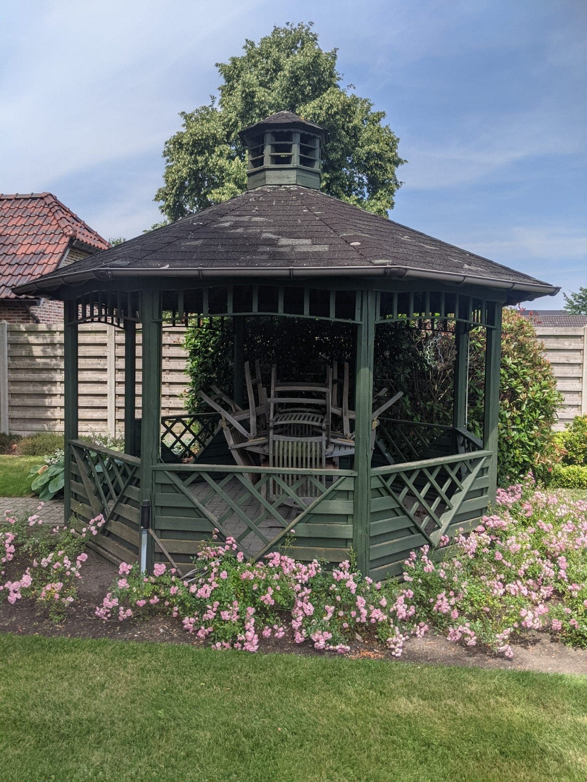 Prieeltje, zomerhuisje, tuinpaviljoen, Ophalen