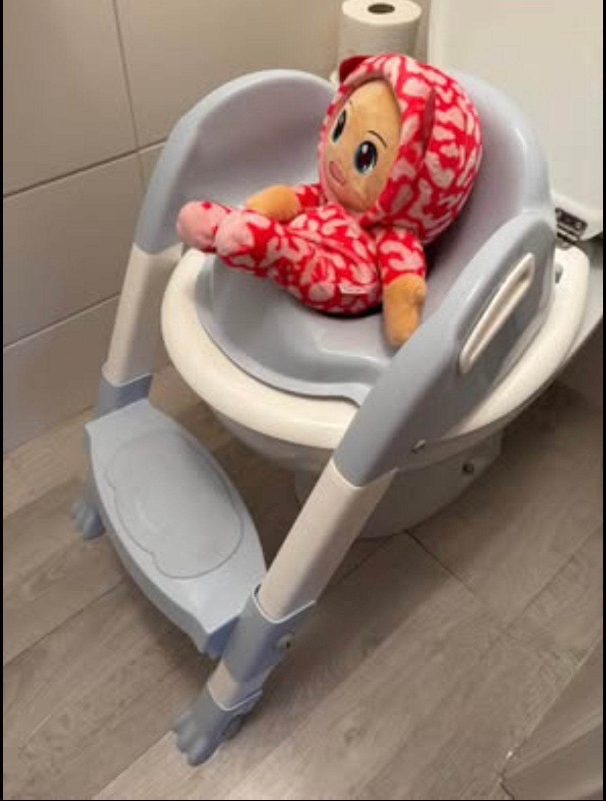 Réducteur wc kiddyloo avec marchepied, Enlèvement, Comme neuf