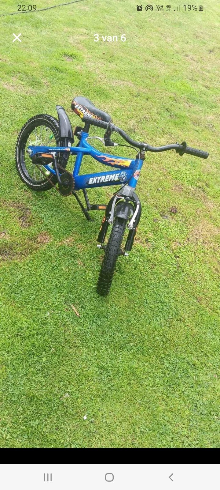 kinderfiets, Fietsen en Brommers, Fietsen | Kinderfietsjes, Ophalen, Gebruikt, Velgrem, Minder dan 16 inch