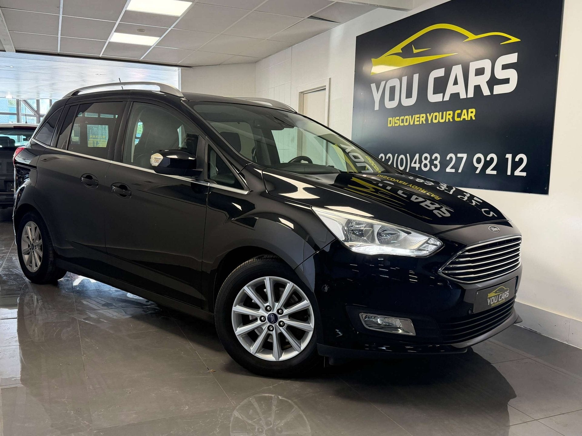 Ford Grand C-Max 1.0 EcoBoost Titanium 7 Plaats/ 7 Place, Auto's, Ford, Bedrijf, Te koop, Grand C-Max, ABS, Achteruitrijcamera
