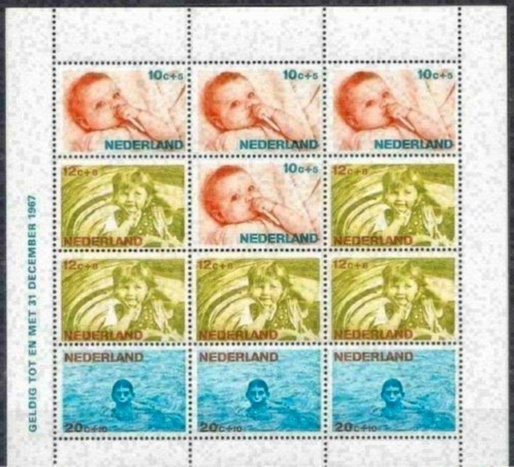 Pays-Bas 1966 - Yvert 839-841 - Bloc 5 - Bonnes œuvres (PF), Envoi, Non oblitéré
