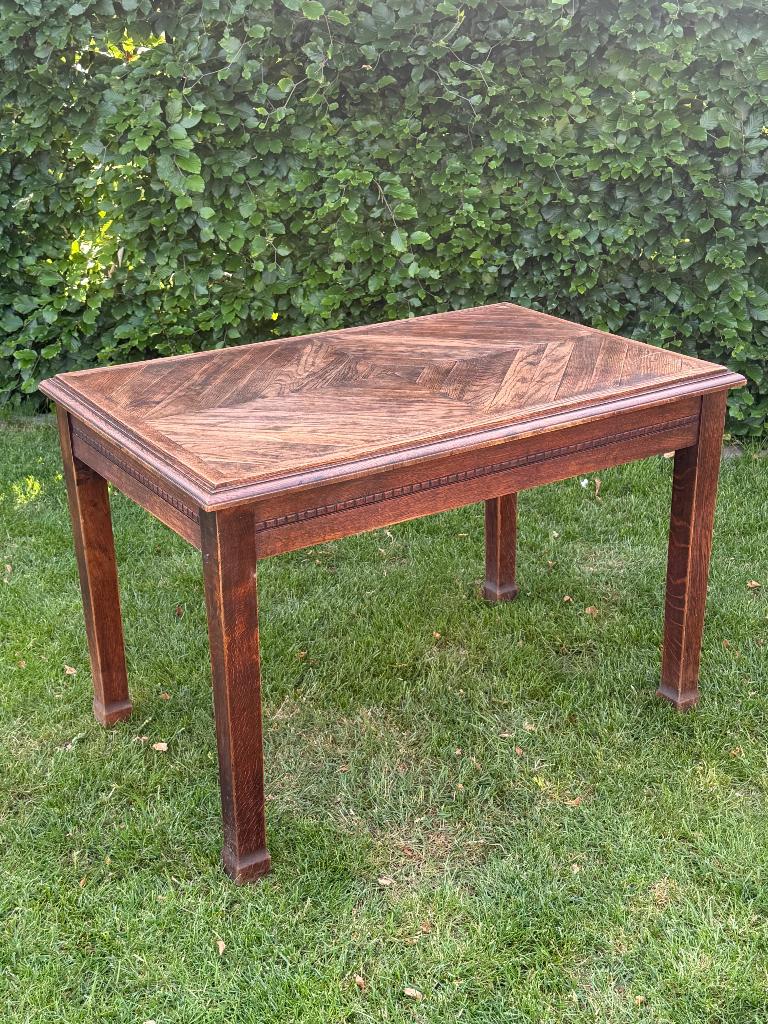 Tafel met inleg, ruit, hongaarse punt, Ophalen, Gebruikt, 100 tot 150 cm, 50 tot 100 cm