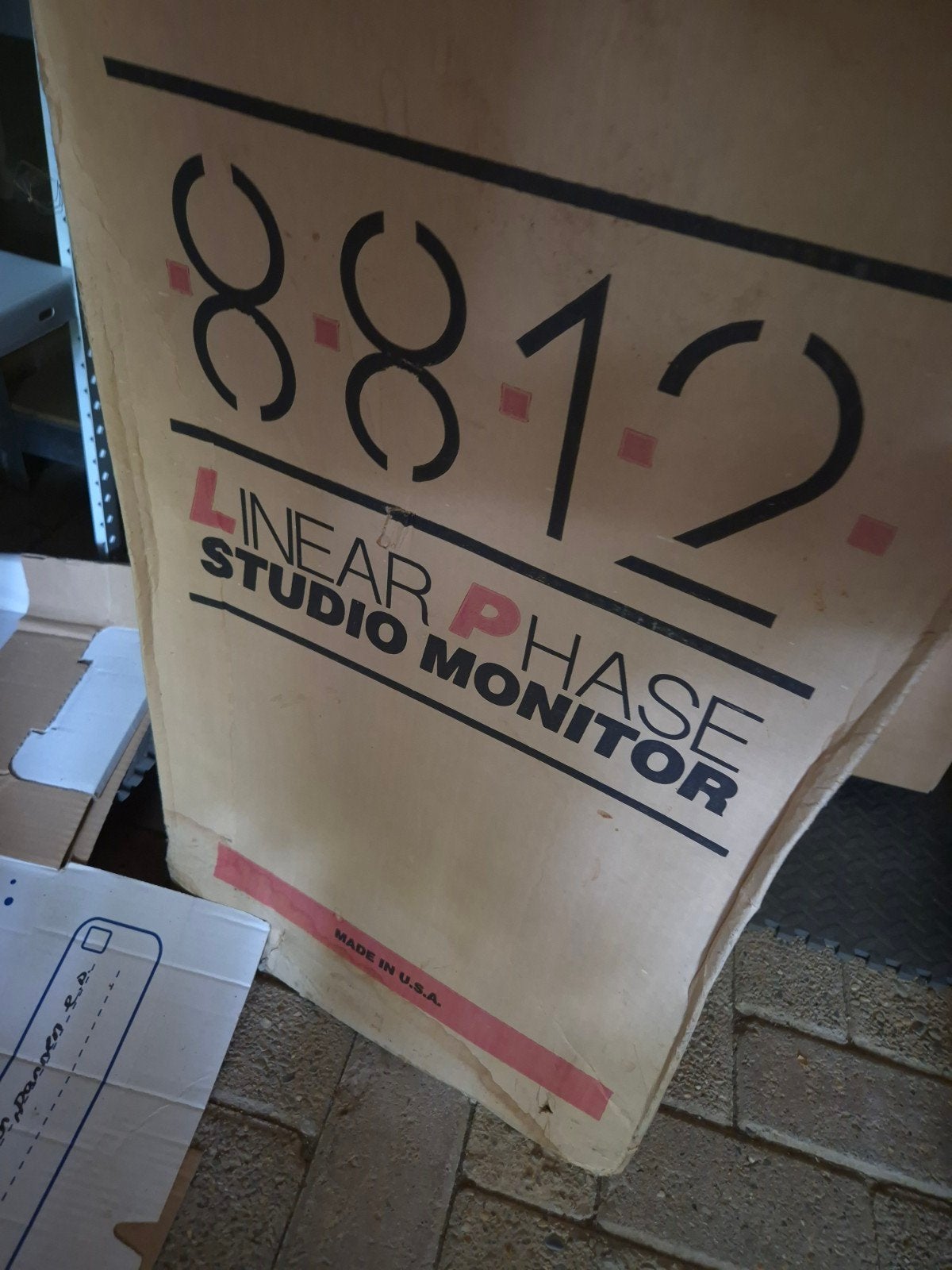 Vintage Linear Phase 8812 Speakers –NIEUW IN DOOS! set van 2, Enlèvement, Neuf, 150 watts ou plus, Moniteur de studio