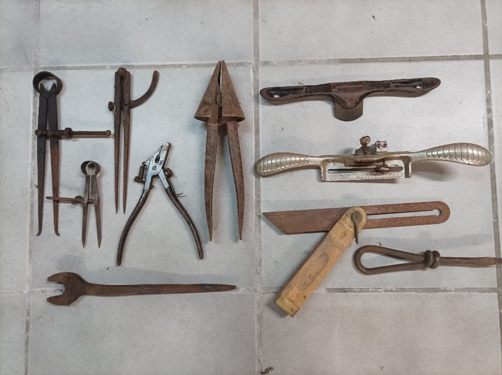 ANCIENS OUTILS A MAIN : 9 photos, Antiquités & Art, Enlèvement