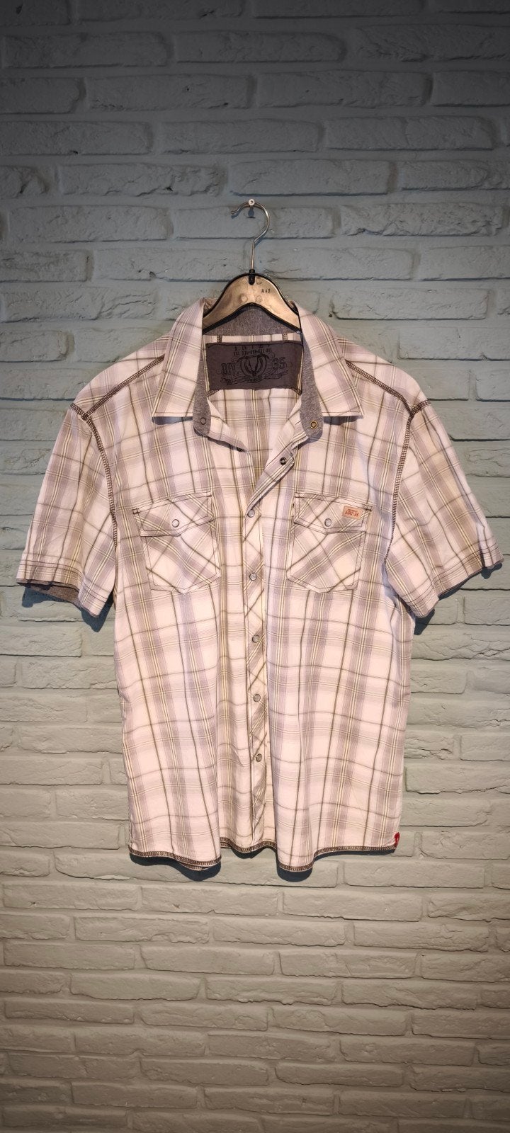 ‼️‼️Mooi zomer herenhemd van het merk EDC (Esprit).‼️‼️, Ophalen of Verzenden, Grijs