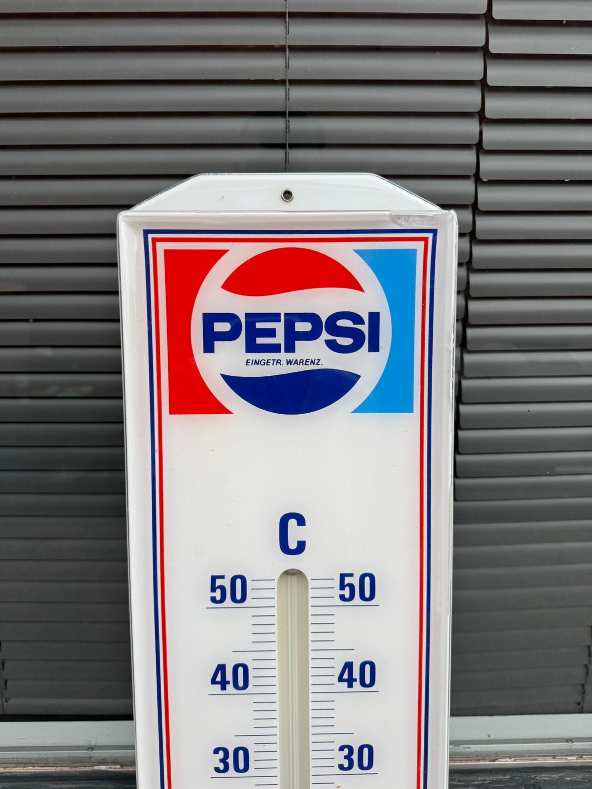 Grote Pepsi Cola reclame thermometer, Verzamelen, Ophalen, Gebruikt, Reclamebord