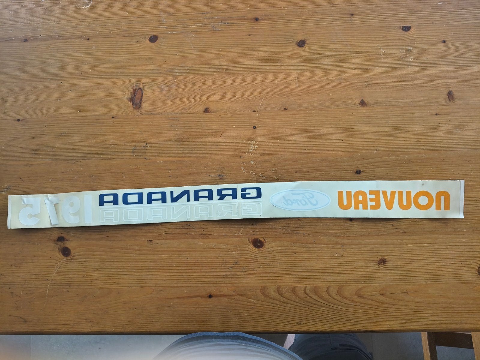 Raamsticker Ford Granada (1975), Auto diversen, Autostickers, Ophalen
