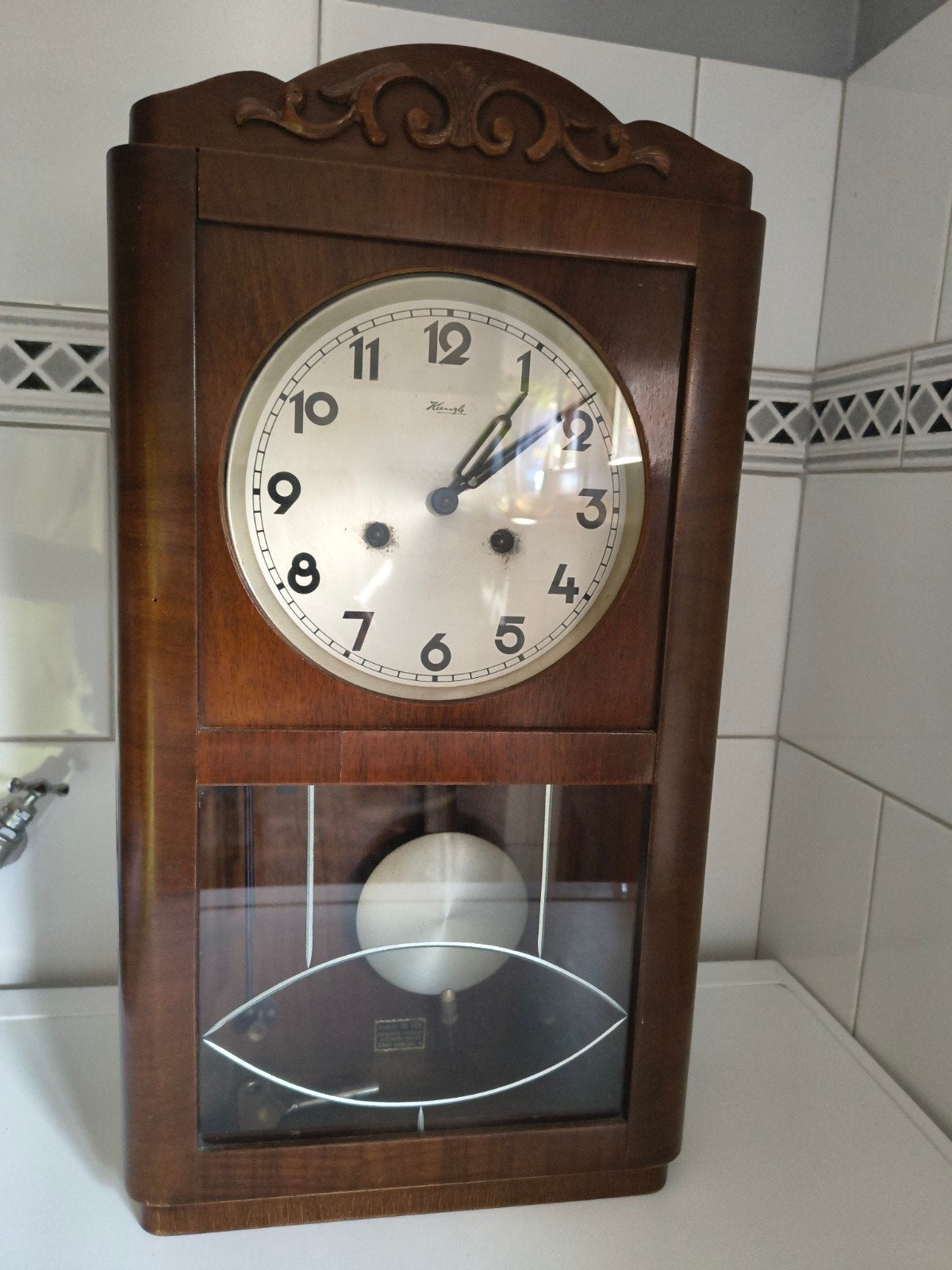Vintage Kienzle Wandklok, Ophalen