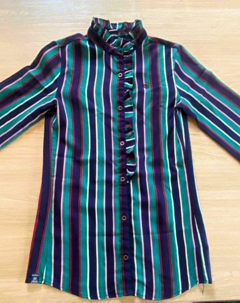 Gestreepte blouse - Indian Blue Jeans - maat 176, Kinderen en Baby's, Kinderkleding | Maat 176, Gebruikt, Meisje, Overhemd of Blouse