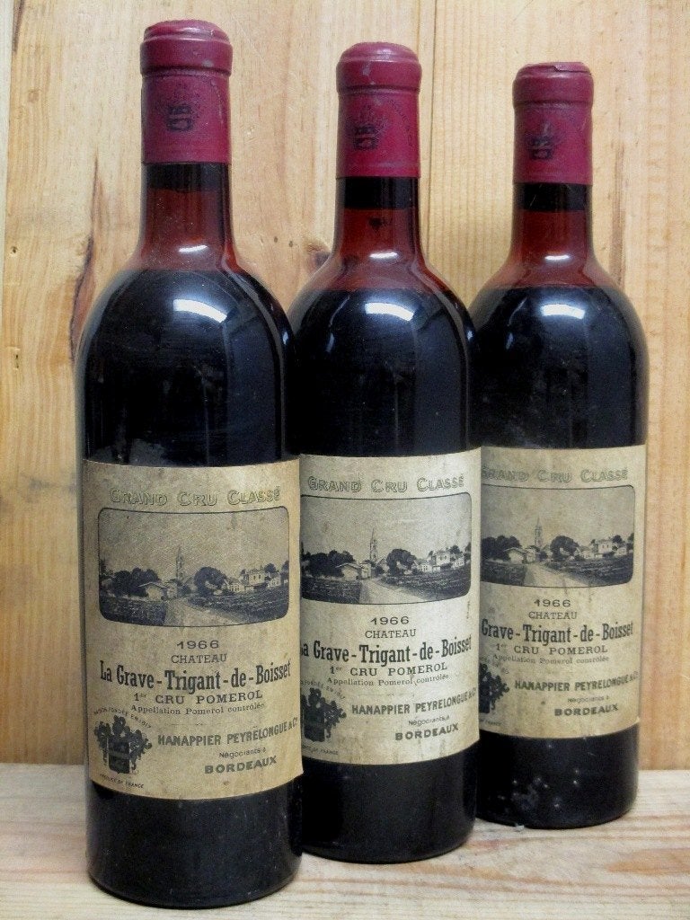 1966 * 60 ans * TRIO DE GRANDS VINS DE 1966, Enlèvement ou Envoi, Comme neuf, Vin rouge