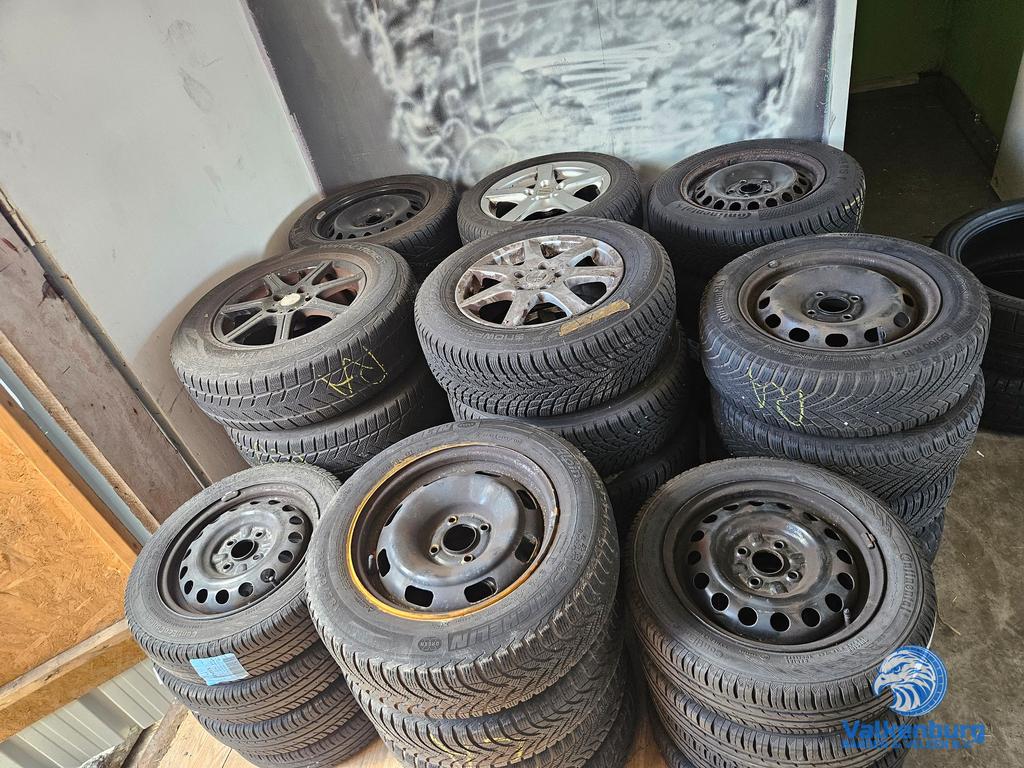 Partij velgen met band 9 sets 15 16 inch Audi Citroen Toyota, Auto-onderdelen, Ophalen, Gebruikt, -, -