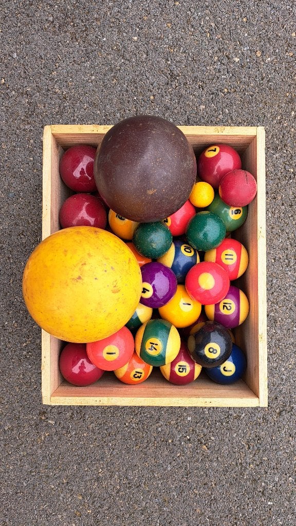 Anciennes boules de billard de la Callenelle/Avant guerres, Sports & Fitness, Billards & Billards américains, Enlèvement
