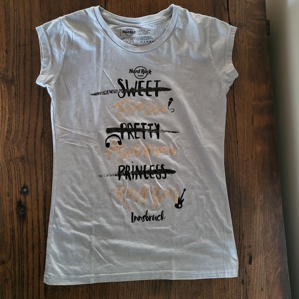 T-shirt Hard Rock Cafe Innsbruck, taille XS, Manches courtes, Gris, Enlèvement ou Envoi, Taille 34 (XS) ou plus petite