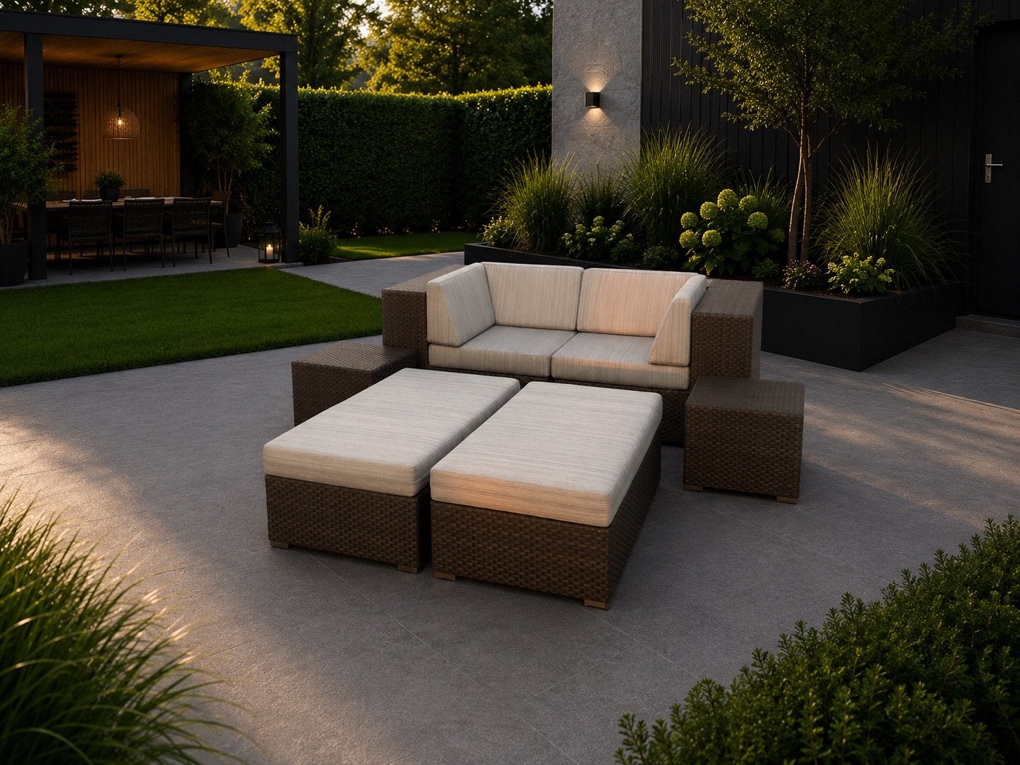 Dedon Lounge Loungeset Ligbed, Tuin en Terras, Ophalen, Zo goed als nieuw