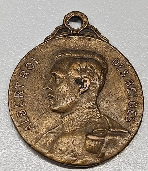 Medaille Albert I : Souvenir Campagne de 1914, Ophalen of Verzenden, Gebruikt, Overige typen