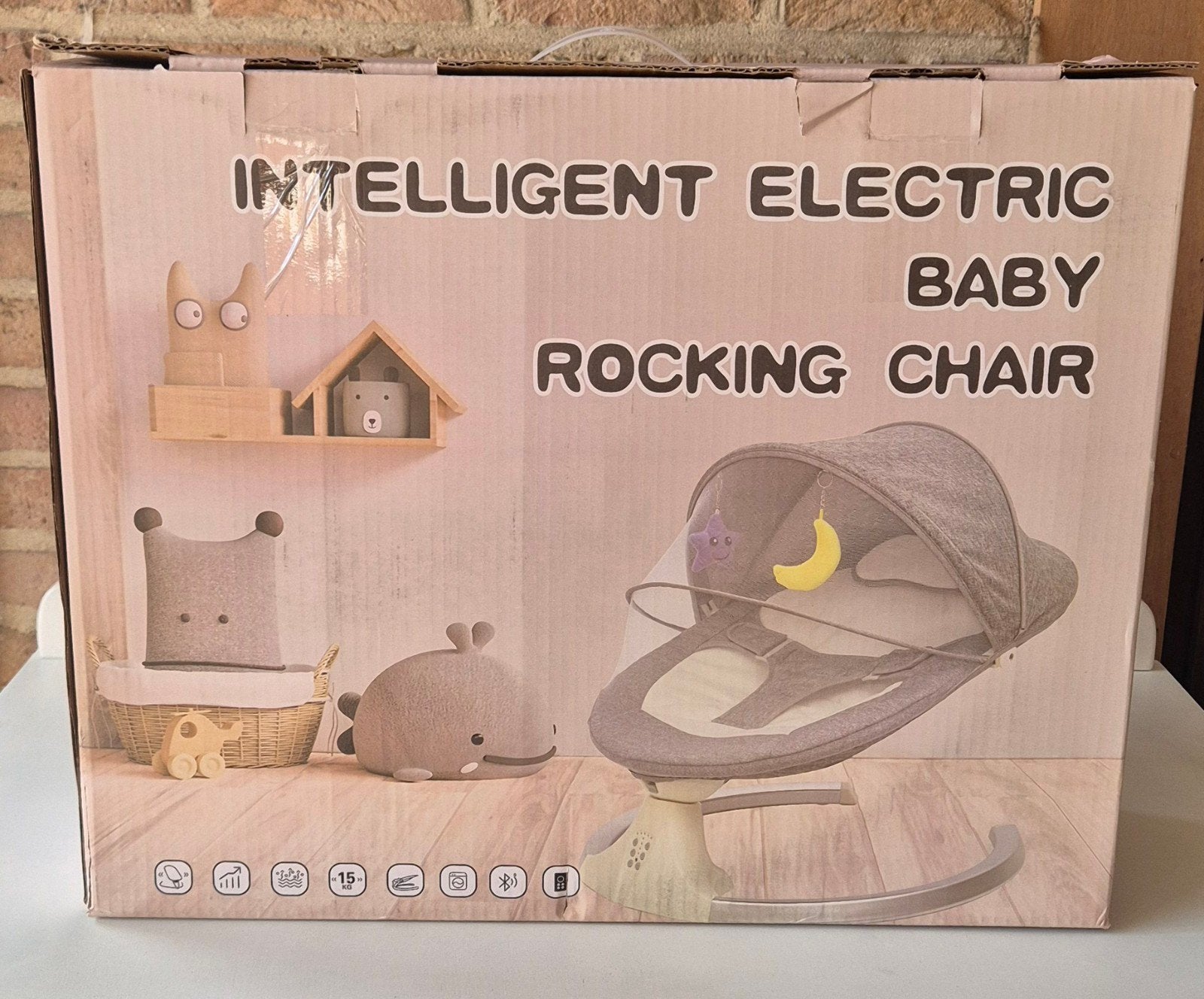 Berceau électrique/fauteuil à bascule intelligent, Enlèvement ou Envoi, Comme neuf, Berceau