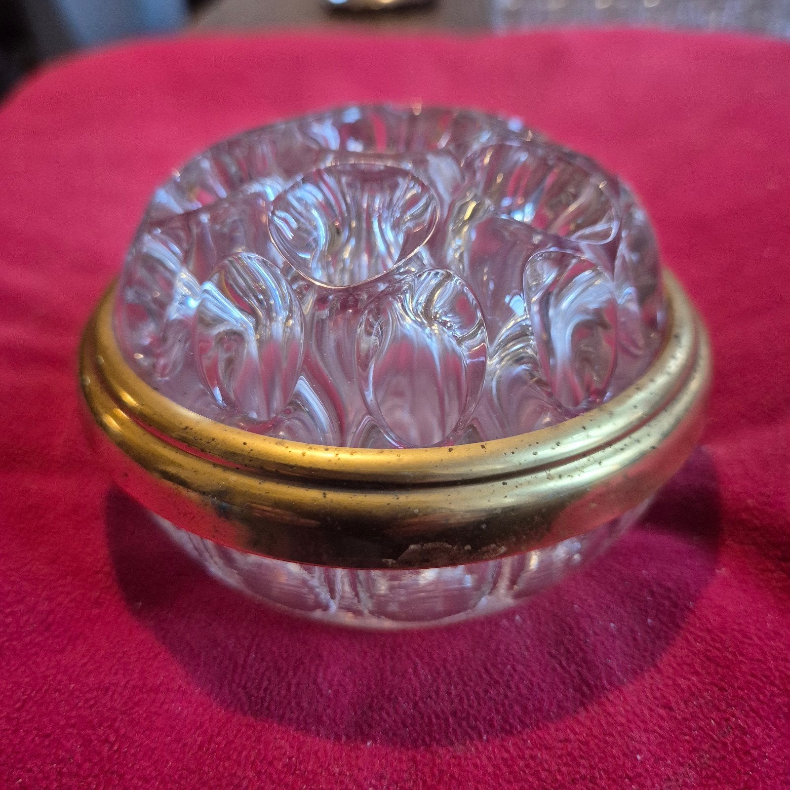 Pique fleur, bloemensteker, made in France, glas/kristal, Ophalen of Verzenden