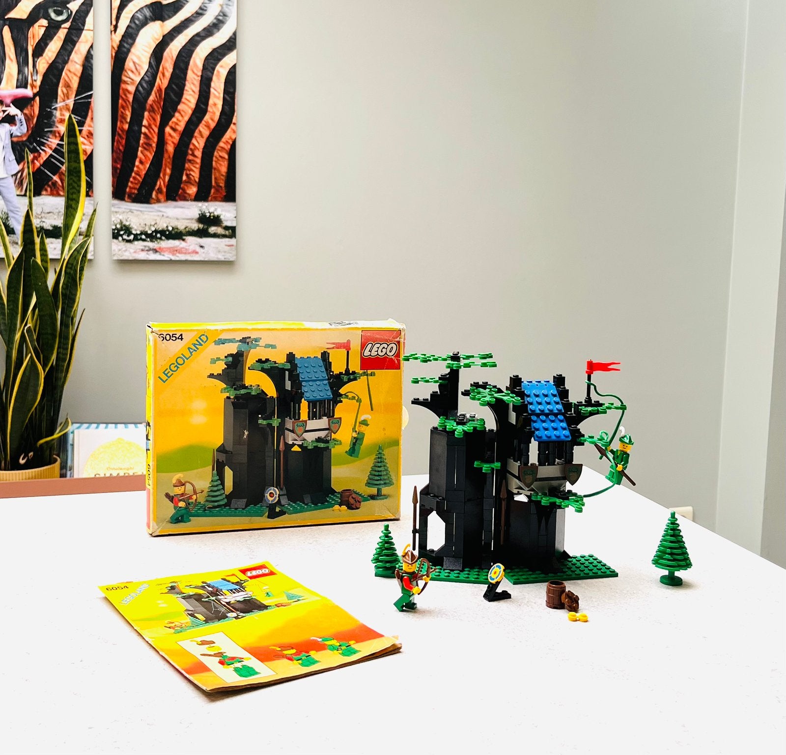 LEGO 6054 Forestmen’s Hideout (1988) met doos & boekje, Kinderen en Baby's, Speelgoed | Duplo en Lego, Lego, Ophalen of Verzenden