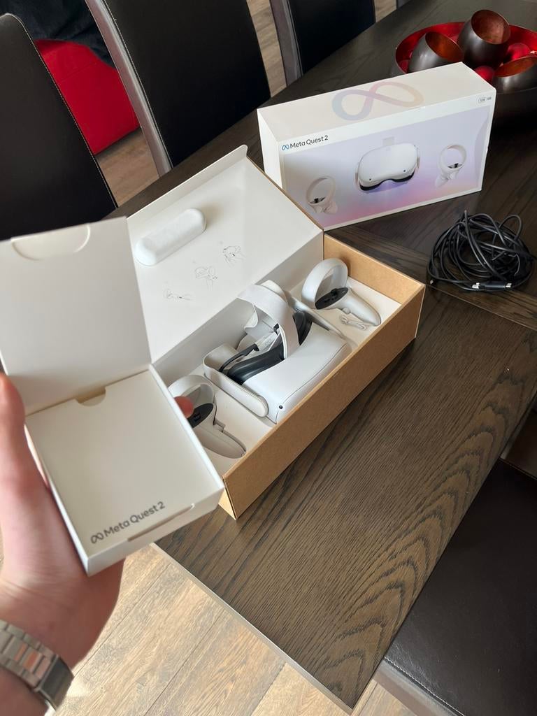 Meta quest 2 (128gb), Games en Spelcomputers, Ophalen of Verzenden, Zo goed als nieuw, VR-bril, Pc