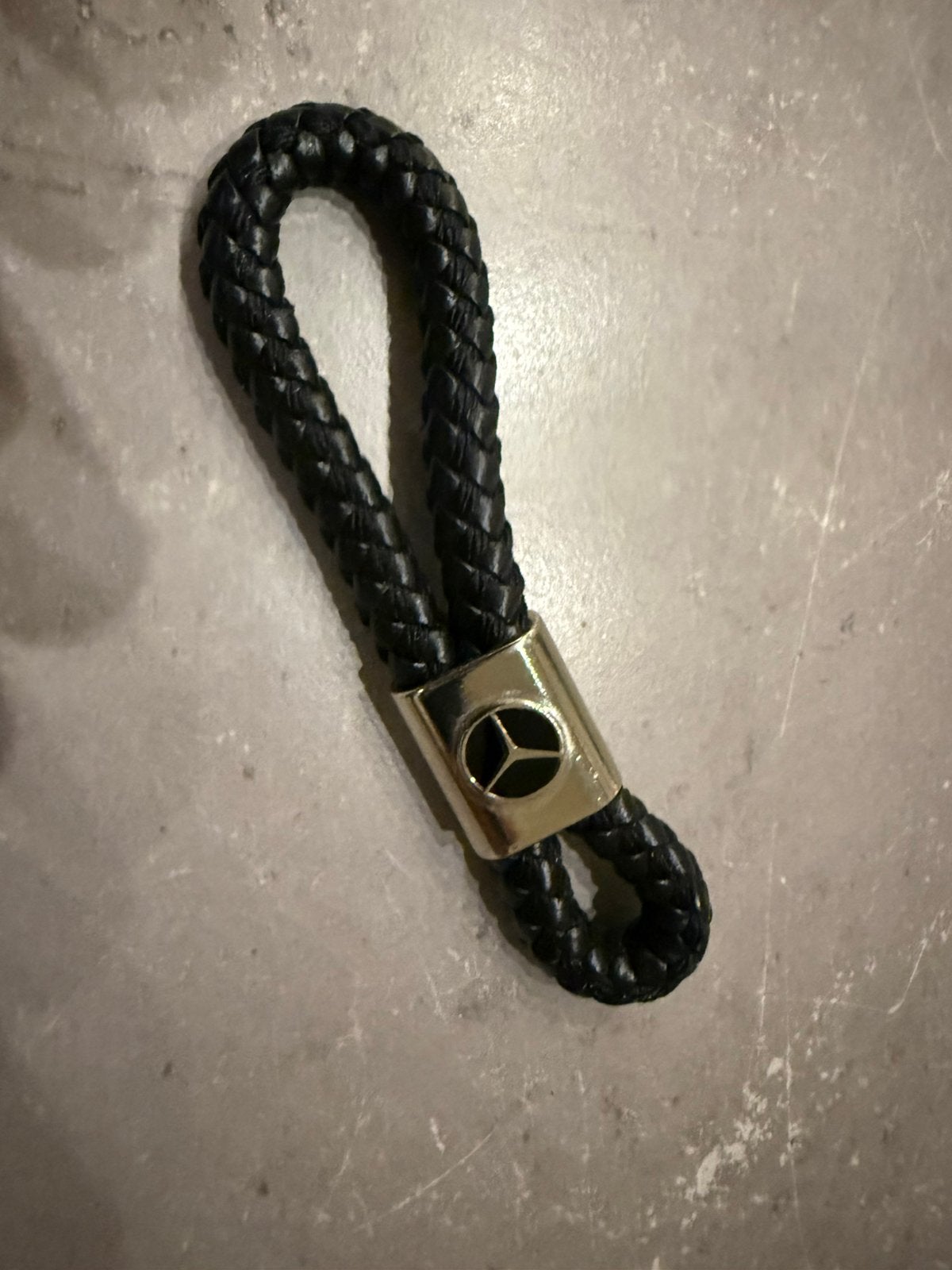 Mercedes benz sleutelhanger echt leer, Ophalen of Verzenden, Zo goed als nieuw