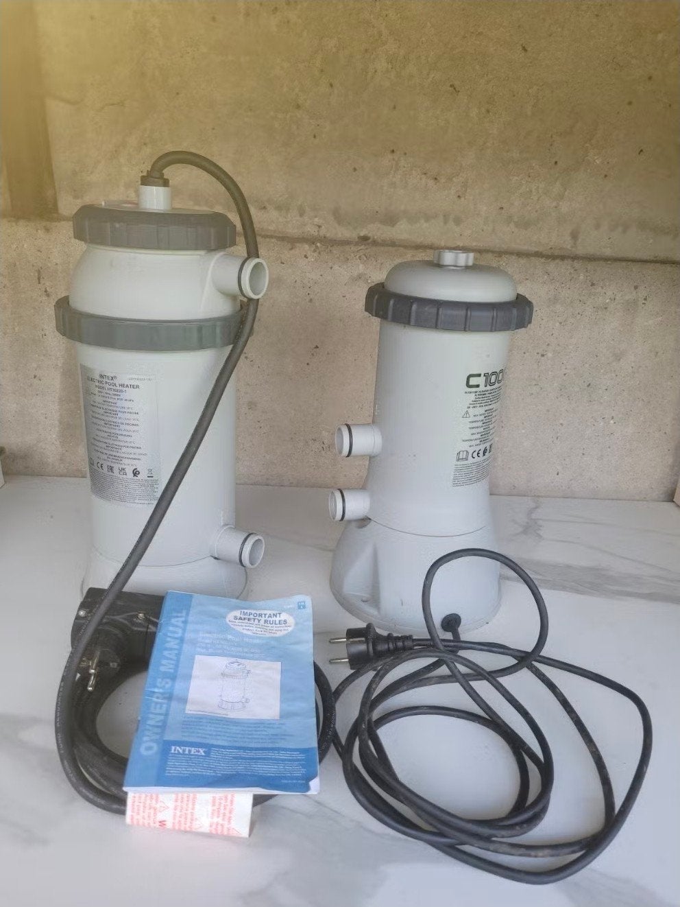 A vendre pompe et réchauffe eaux pour piscine, Jardin & Terrasse, Enlèvement, Comme neuf