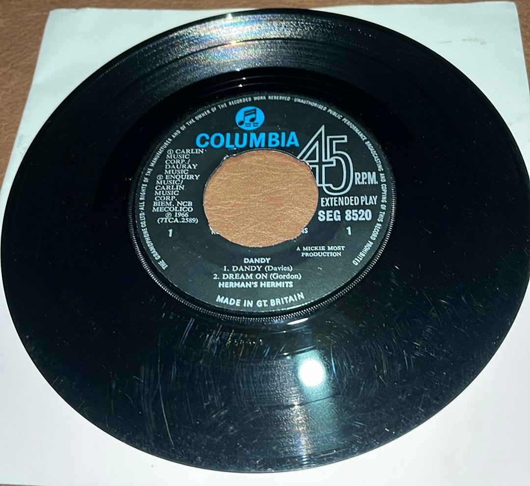 Herman's Hermits ‎– Dandy - 7” vinyl single - UK, Enlèvement ou Envoi, Utilisé