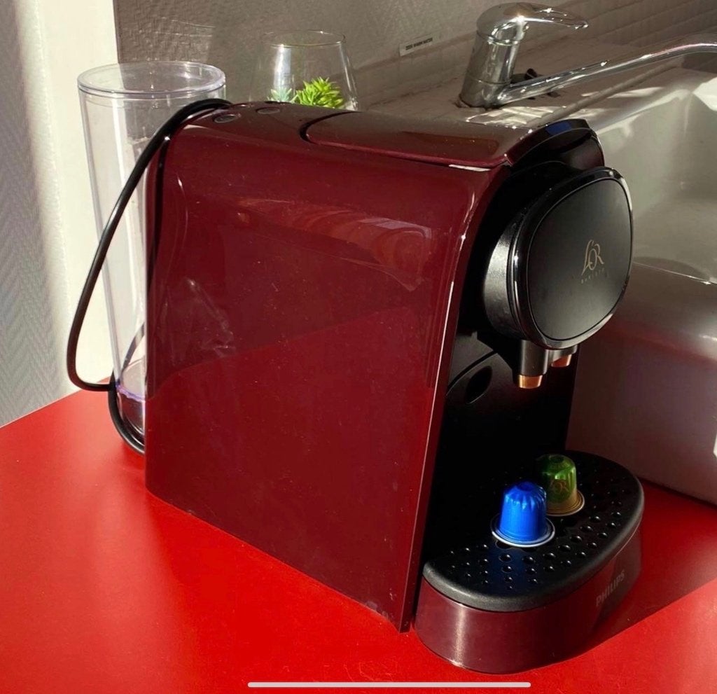 Philips L'Or Barista - Koffiecupmachine - Rood,Bijna Nieuw!, Rouge, Enlèvement ou Envoi, Autres marques, Autres types