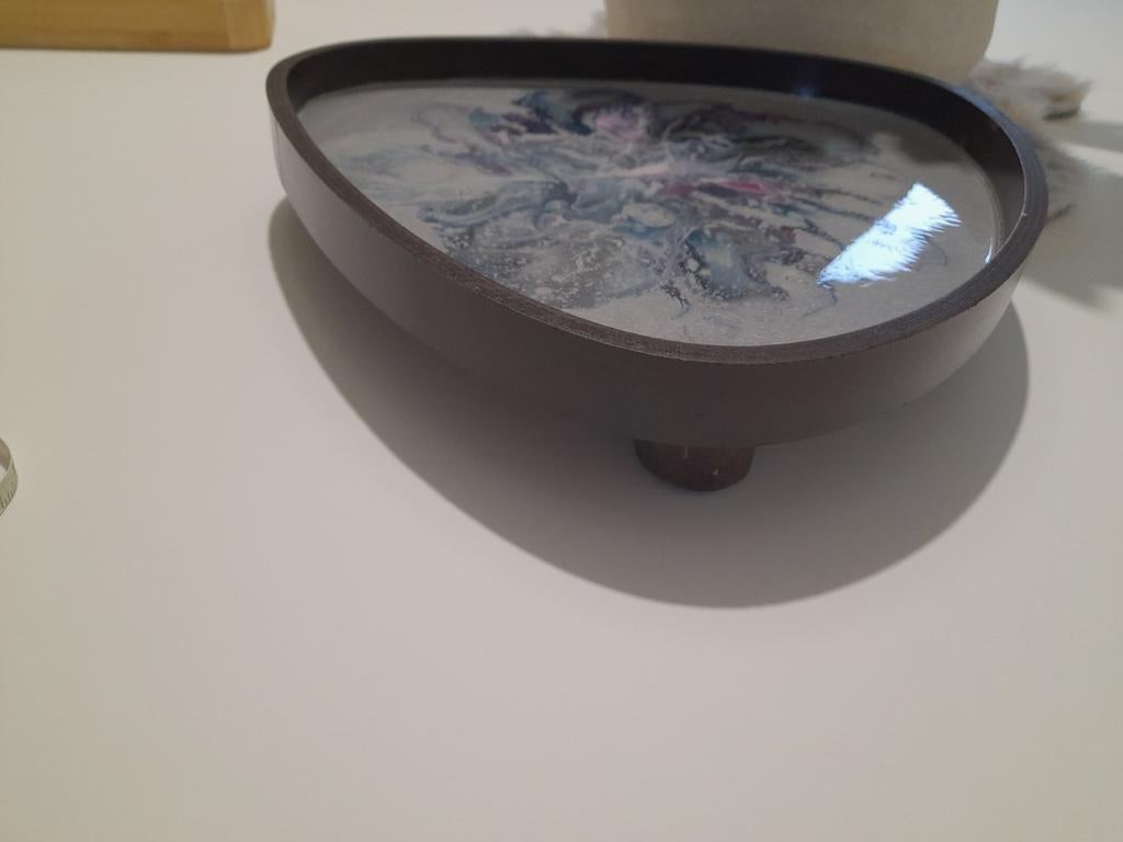 Handgemaakte decoratie in epoxy dienblad, Huis en Inrichting, Ophalen