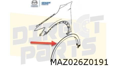 Mazda CX-5 (10/21-) wielkuiplijst voorscherm Links (45P soni, Neuf, -, -, Garde-boue