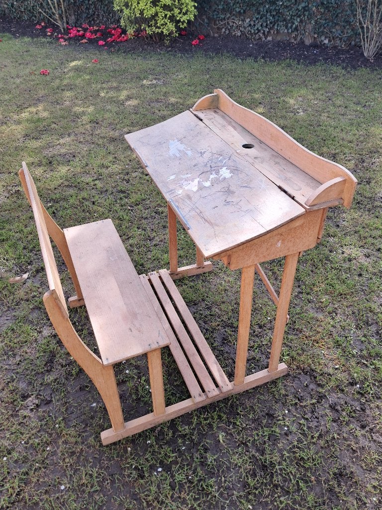 schoolbankje, Ophalen