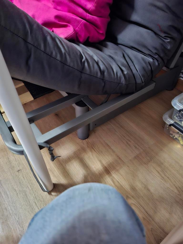 Slaapbank, Gris, Queen size, Enlèvement, Utilisé