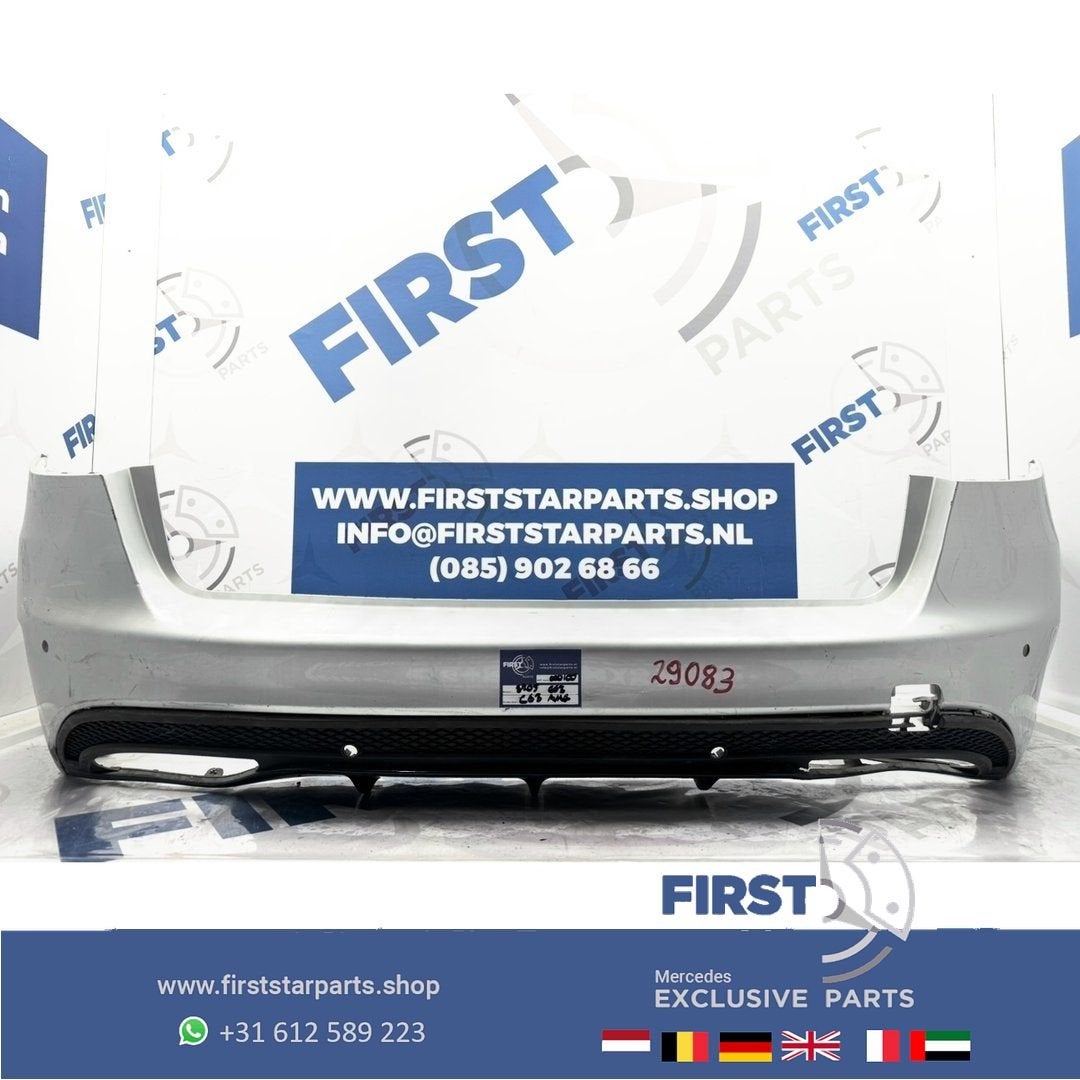 S205 AMG ACHTERBUMPER W205 ESTATE WIT ZWART GRIJS Mercedes C, Auto-onderdelen, Carrosserie, Bumper, Mercedes-Benz, Achter, Gebruikt