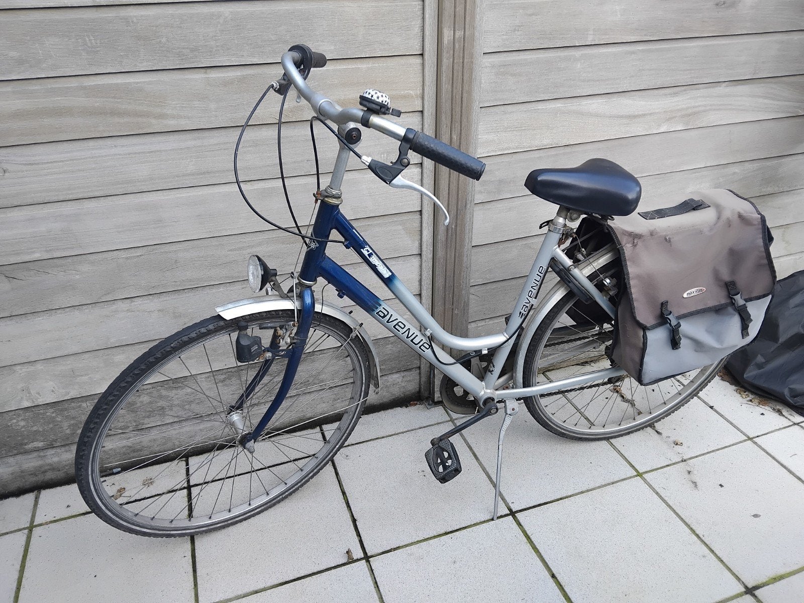 Damesfiets 7 fitessen, bagage rek incl zak, in goede staat,, Gebruikt, Velgrem, Handrem, Overige merken