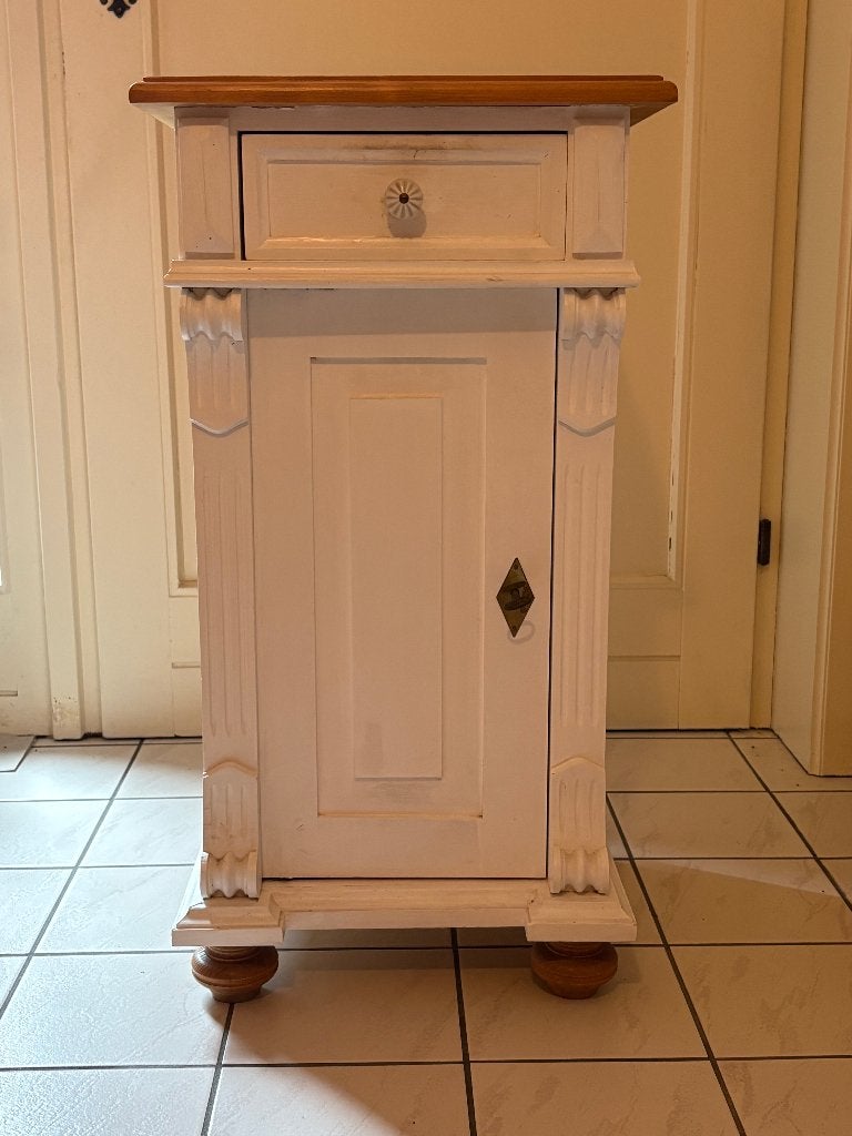 Kleine houten meubels - 1 lade + opbergruimte, Ophalen, Gebruikt