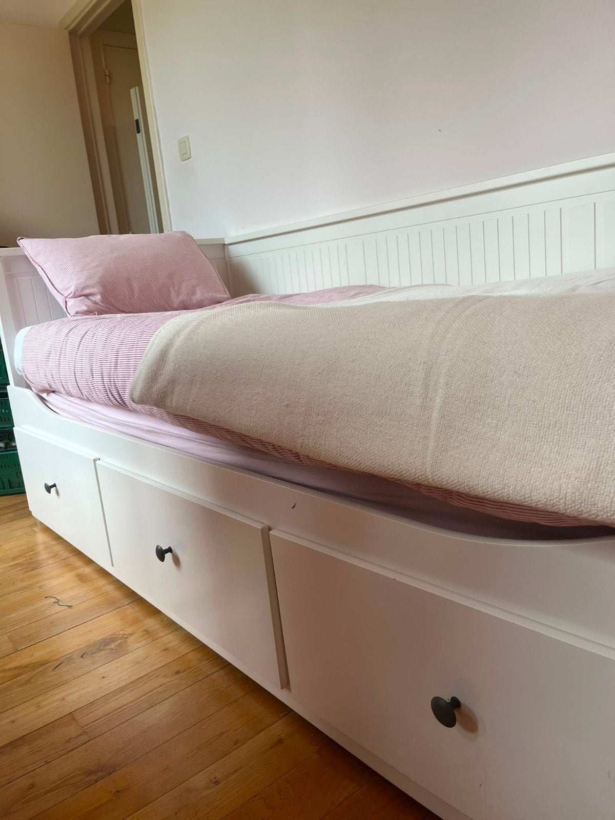 Ikea lit banquette hemnes, Maison & Meubles, Enlèvement, Blanc
