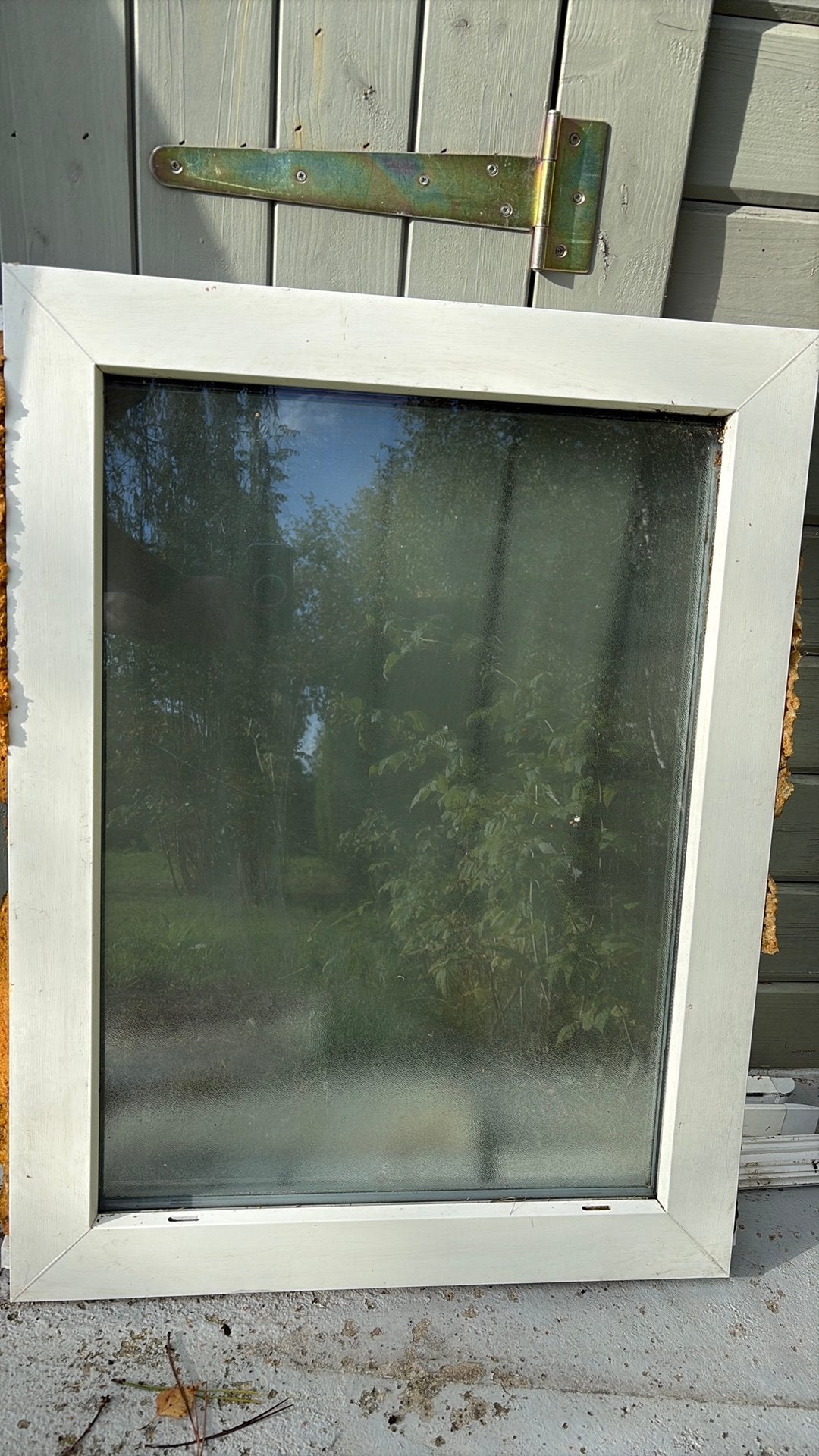 Gesloten raam met privacy glas, Doe-het-zelf en Bouw, Ophalen, Kunststof, Gebruikt, Minder dan 75 cm