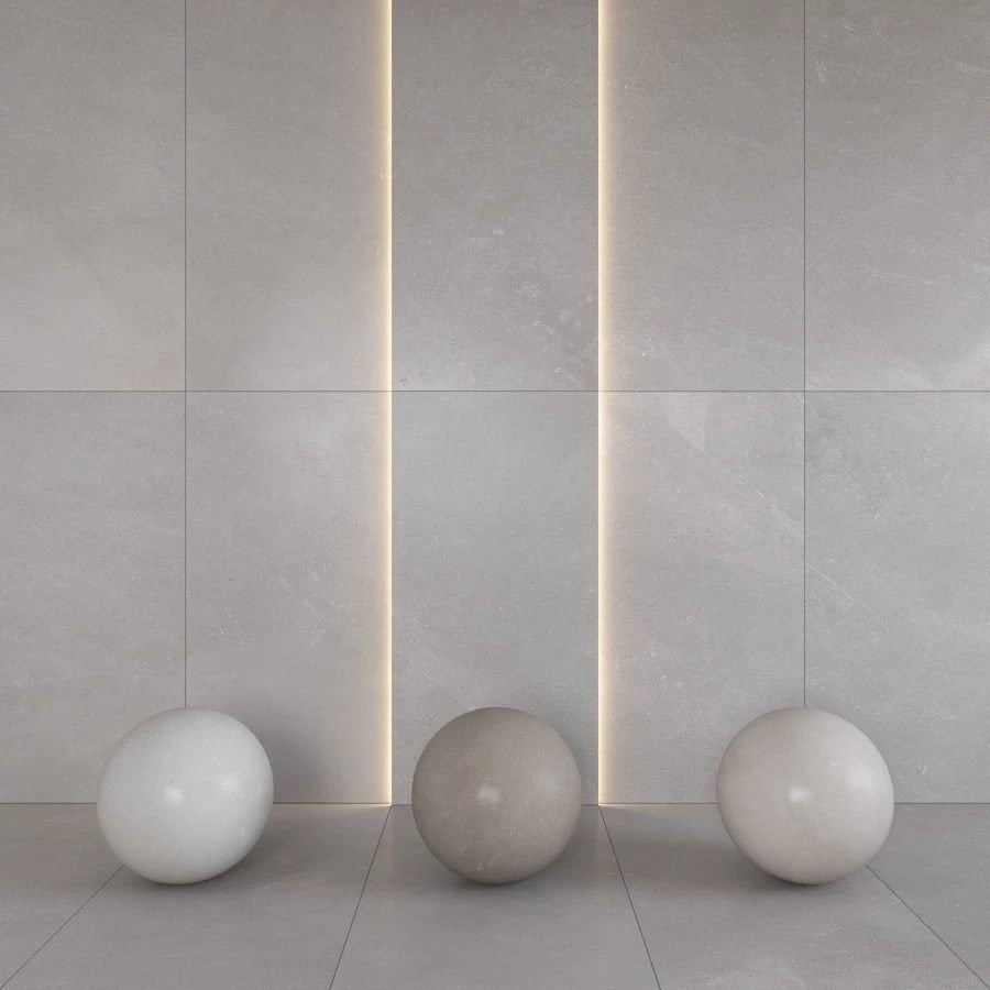 50m2 Wandtegel Porcelanosa Adda Silver, Céramique, Enlèvement, 20 à 40 cm, 10 m²² ou plus