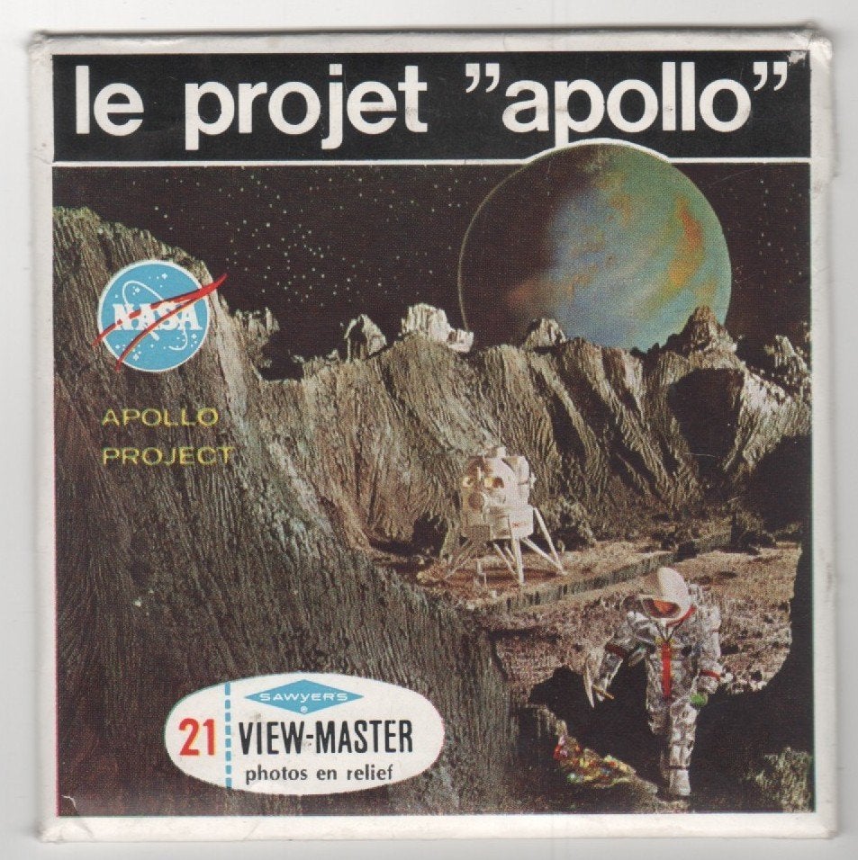View-master The Apollo Project B 658 Boekjes FR en NL, Ophalen of Verzenden