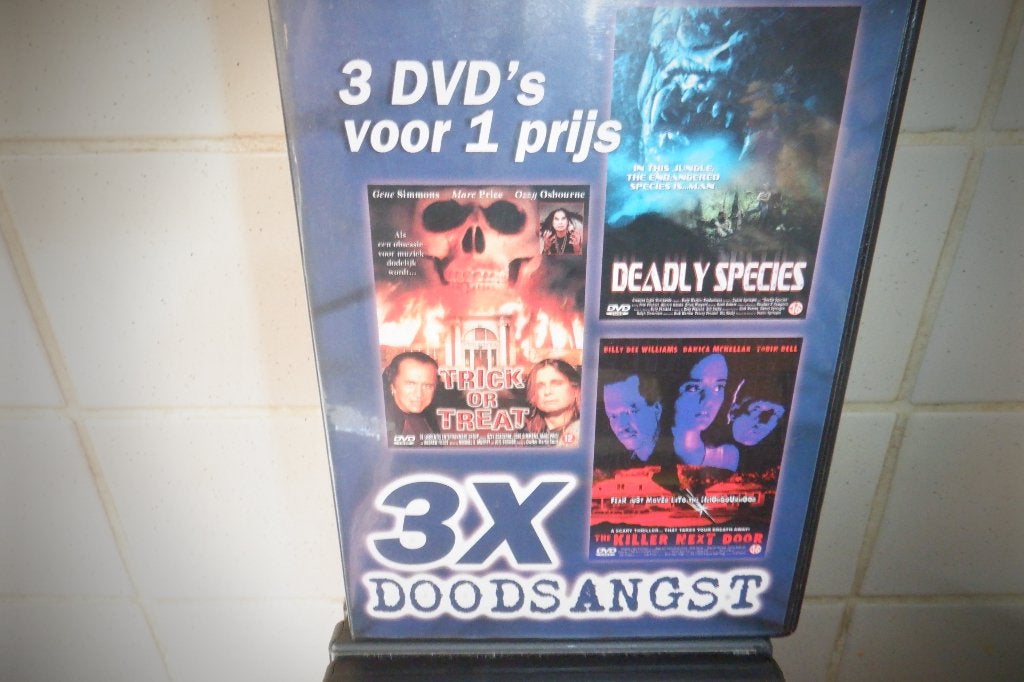 DVD 3 X Doodsangst(3DVD'S voor 1 Prijs)Horror!, CD & DVD, DVD | Horreur, À partir de 16 ans, Enlèvement ou Envoi, Comme neuf, Slasher