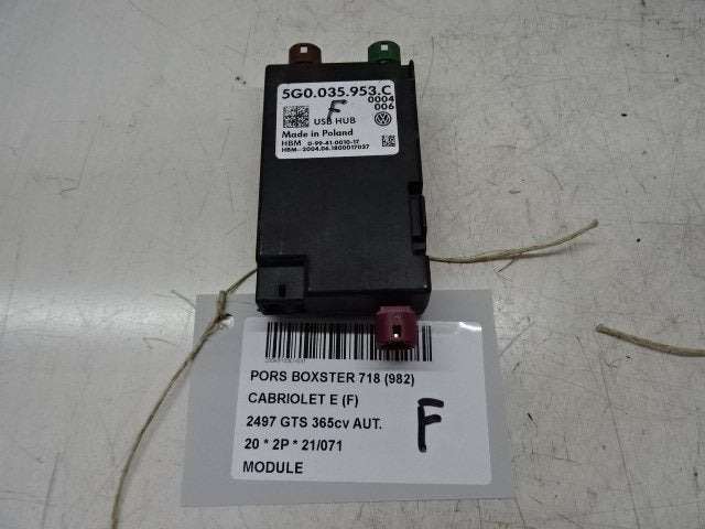 UNITE ELECTRONIQUE Porsche 718 Boxster (982) (5G0035953C), Utilisé, Porsche