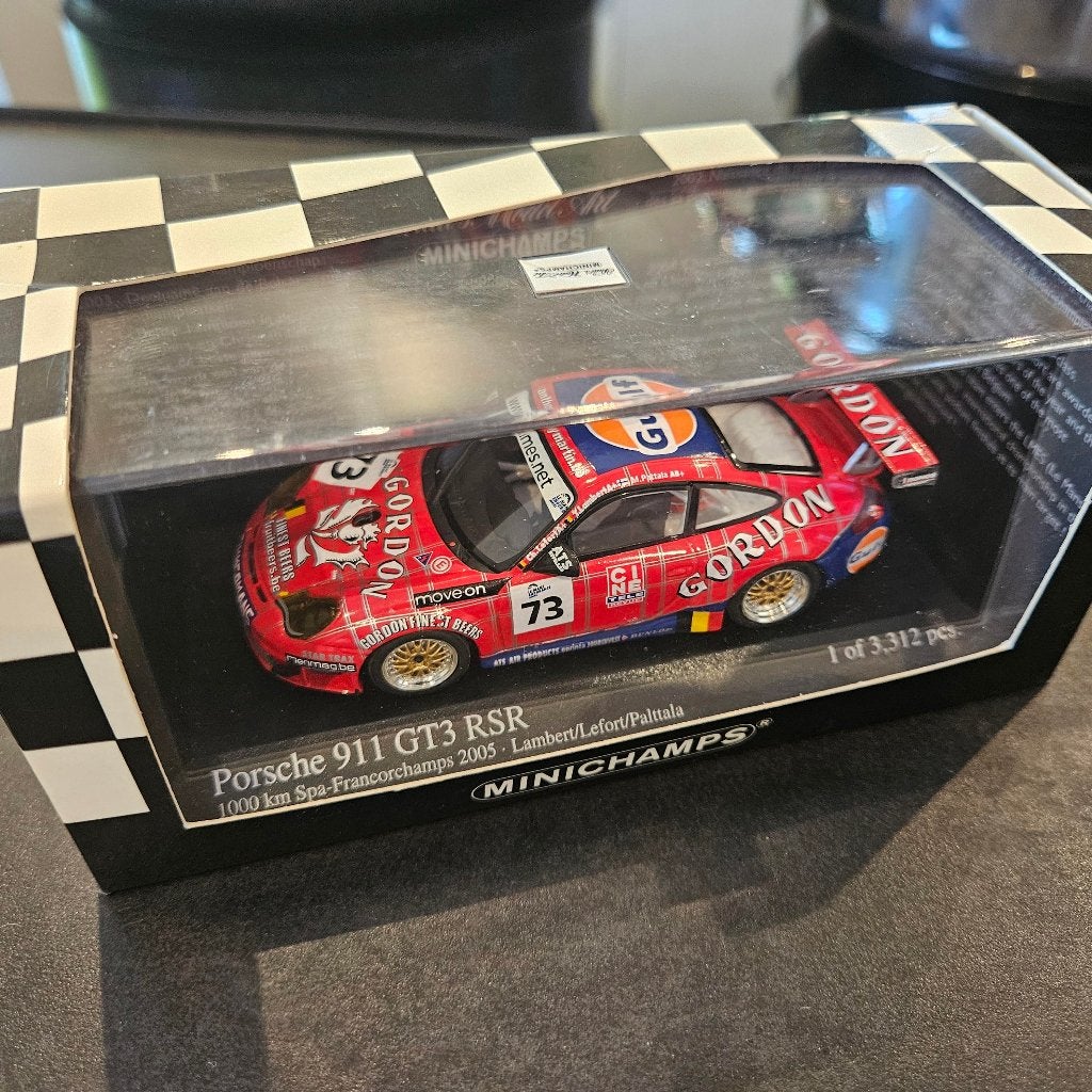 Minichamps Porsche 911 GT3 RSR 1000 KM Spa 2005, Enlèvement ou Envoi, Neuf, Voiture, MiniChamps