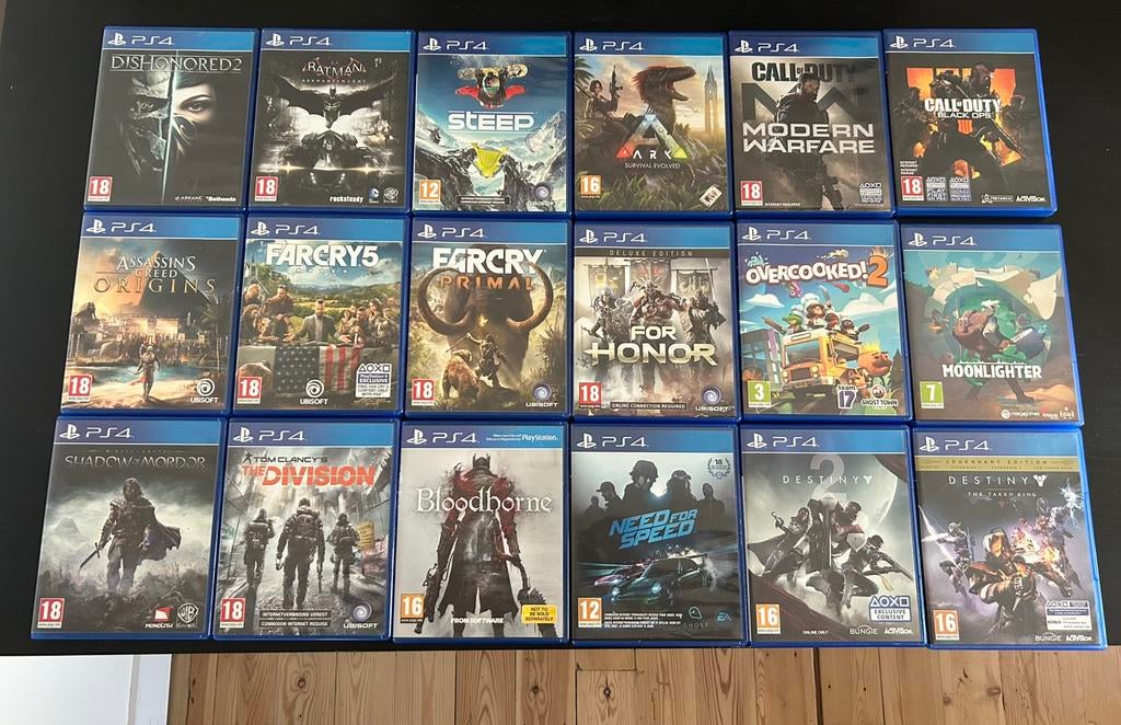 Playstation 4 - set van 18 spellen, Games en Spelcomputers, Ophalen, Zo goed als nieuw