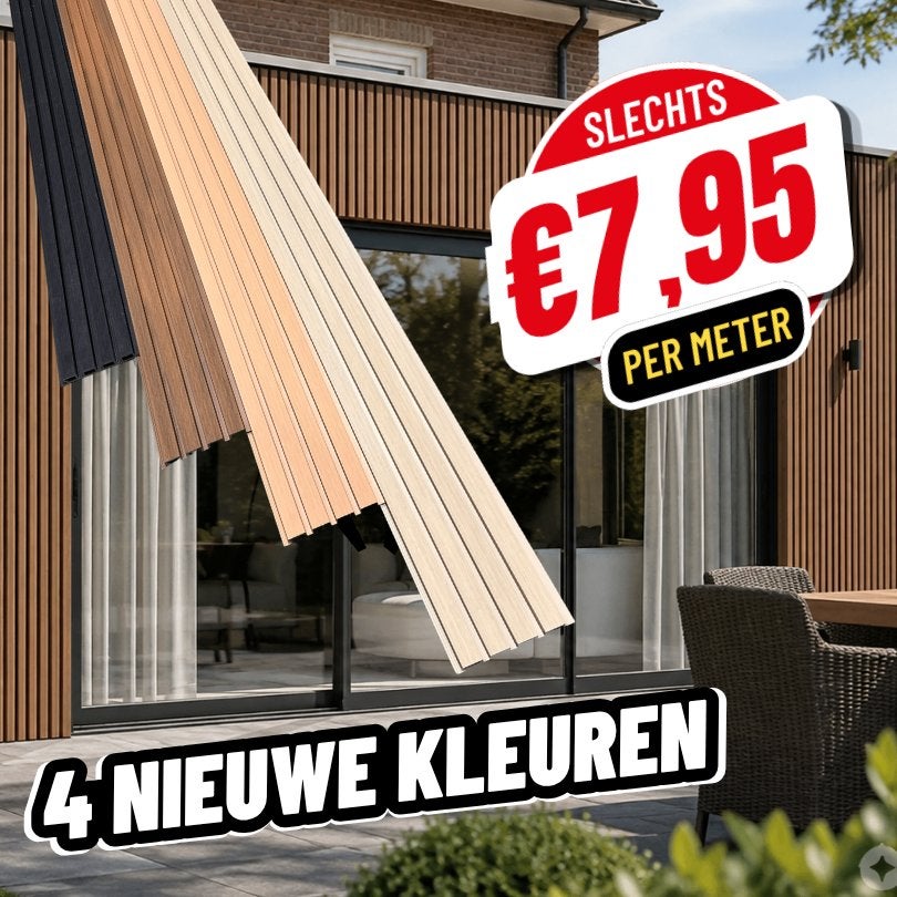 COMPOSIET GEVELBEKLEDING - DUMPPRIJS! €7,95 p/m | OP=OP