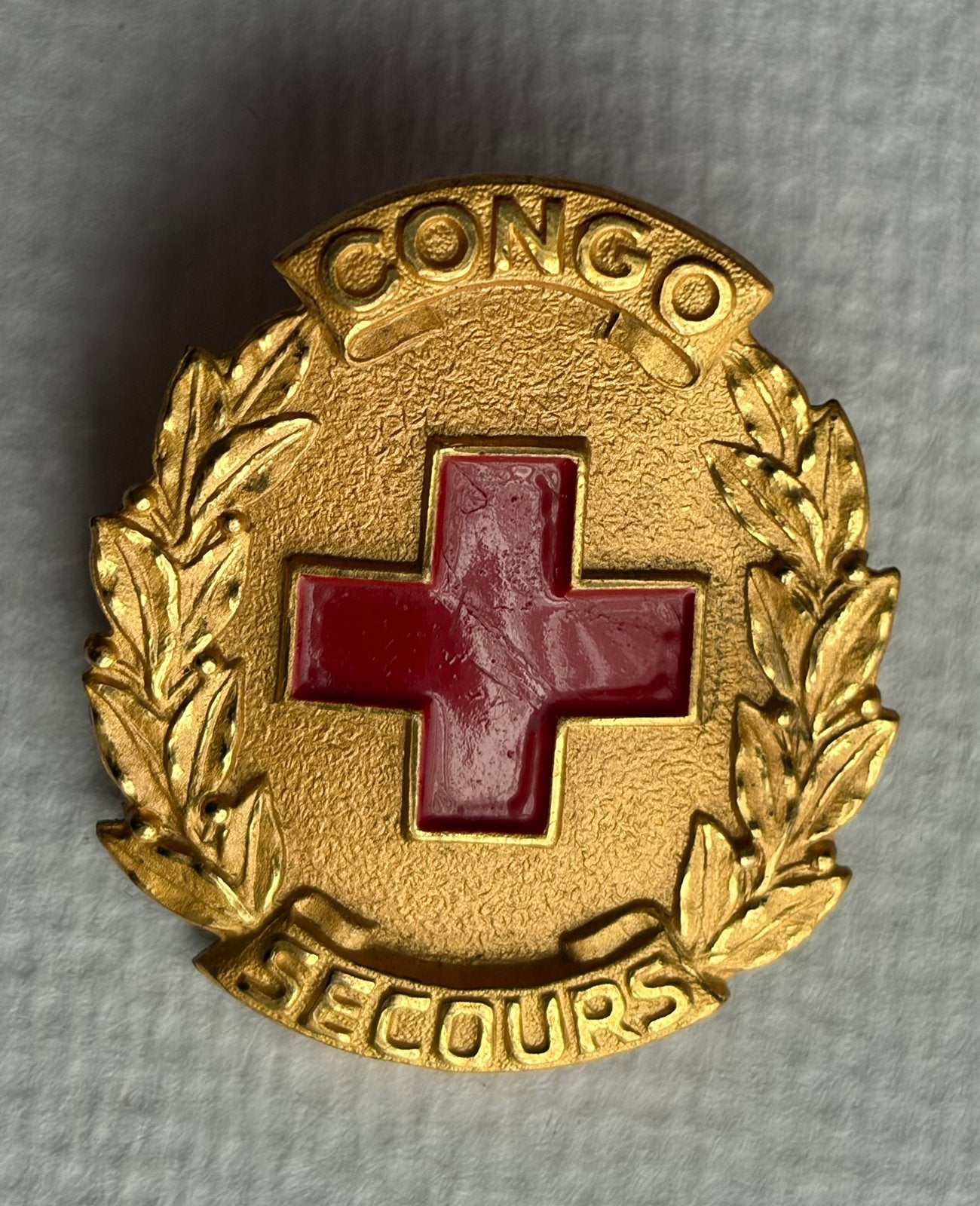 Plaque d'immatriculation de la Croix-Rouge du Congo, Enlèvement ou Envoi, Armée de terre, Ruban, Médaille ou Ailes