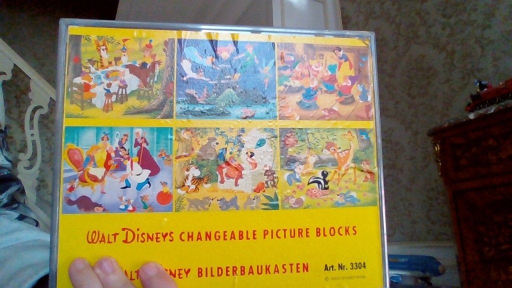 WAlt Disney , changeable picture blocks (vintage), Ophalen
