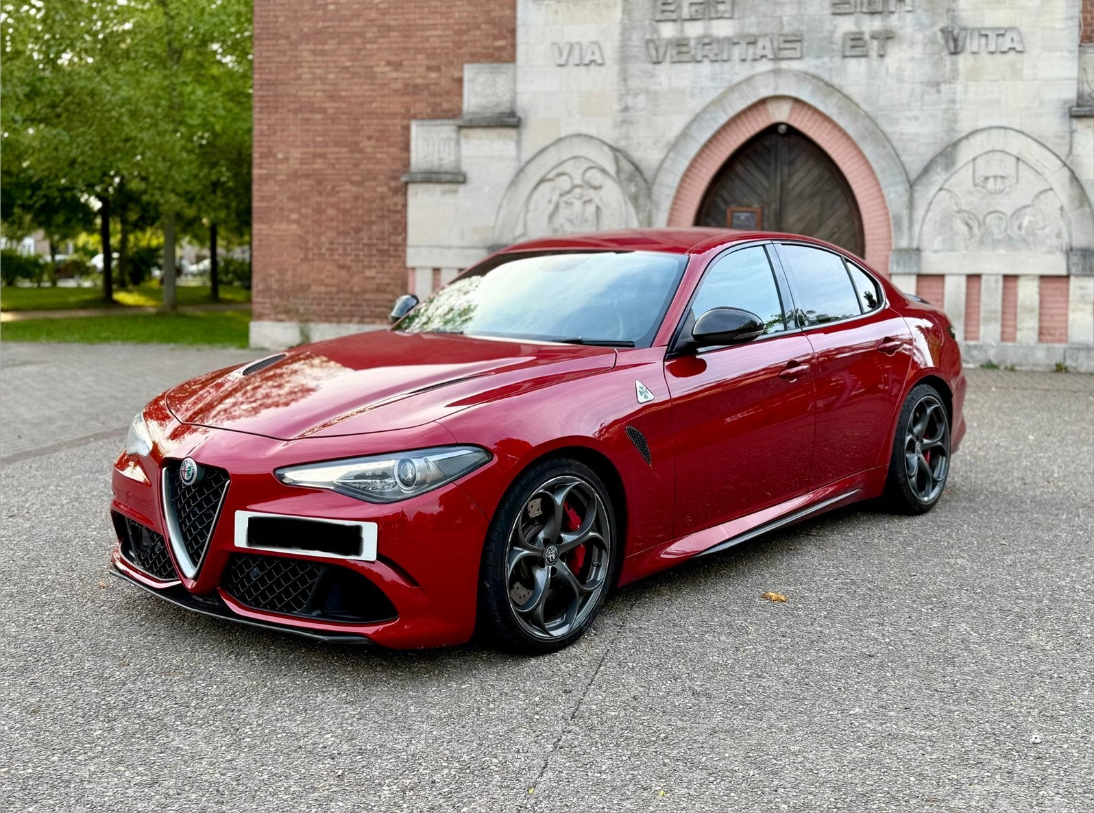 Alfa Romeo Giulia Quadrifoglio 2.9 V6 twin turbo 510cv, Autos, Rouge, Achat, Euro 6, Autre
