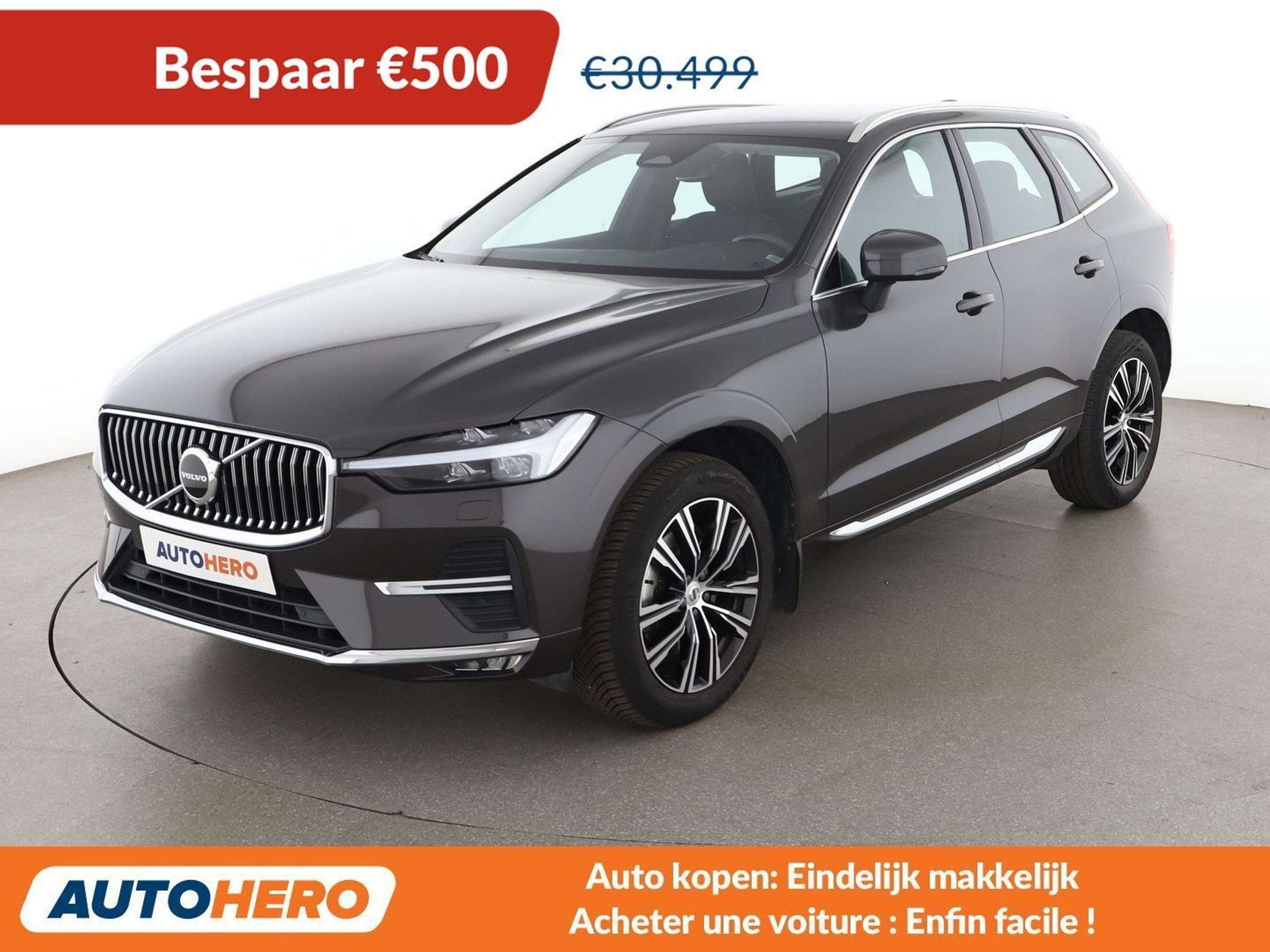 Volvo XC60 2.0 B4 Mild-Hybrid Inscription 2WD (automatique), Autos, Cuir, Argent ou Gris, Euro 6, Autres carburants