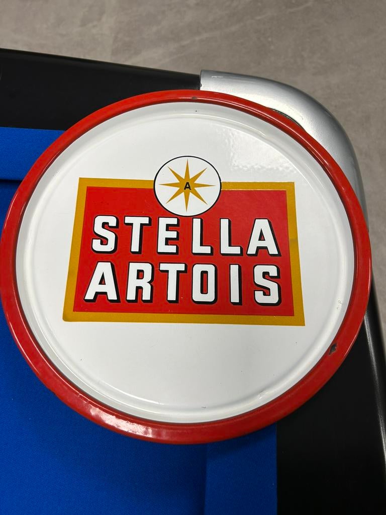 Emaille platteau stella artois, Verzamelen, Ophalen, Gebruikt, Reclamebord, Plaat of Schild, Stella Artois